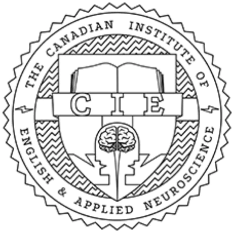 Zertifizierungsstempel CIE - Canadian Institute of Englisch and Applied Neuroscience für ausgebildete Sprachlehrer