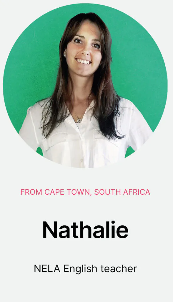 NELA language teacher Nathalie