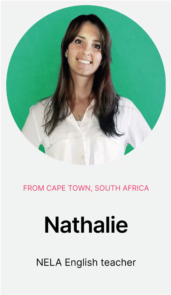 NELA language teacher Nathalie