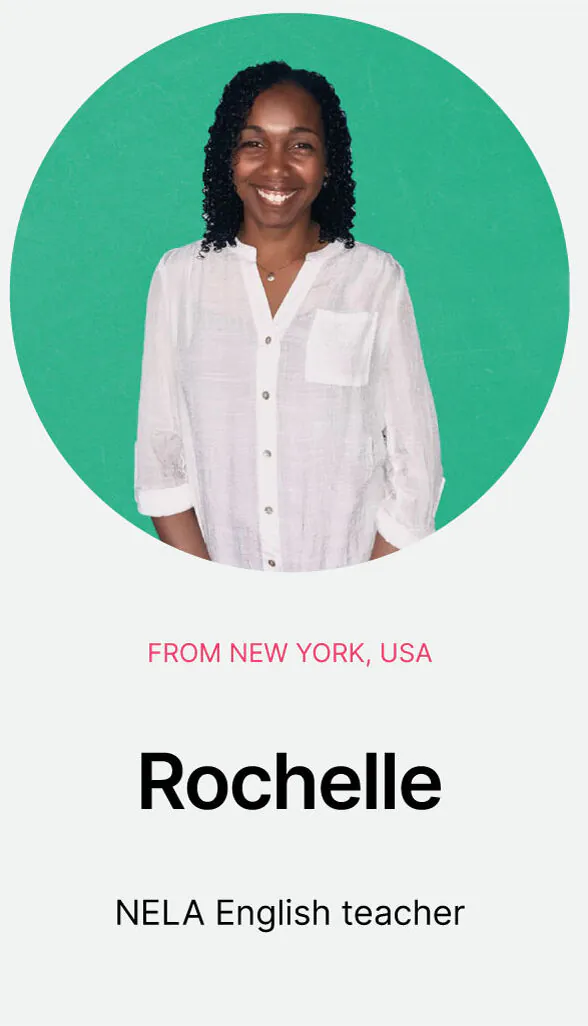 NELA language teacher Rochelle