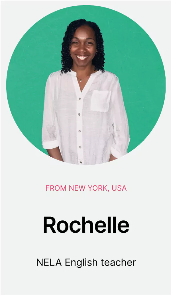 NELA language teacher Rochelle
