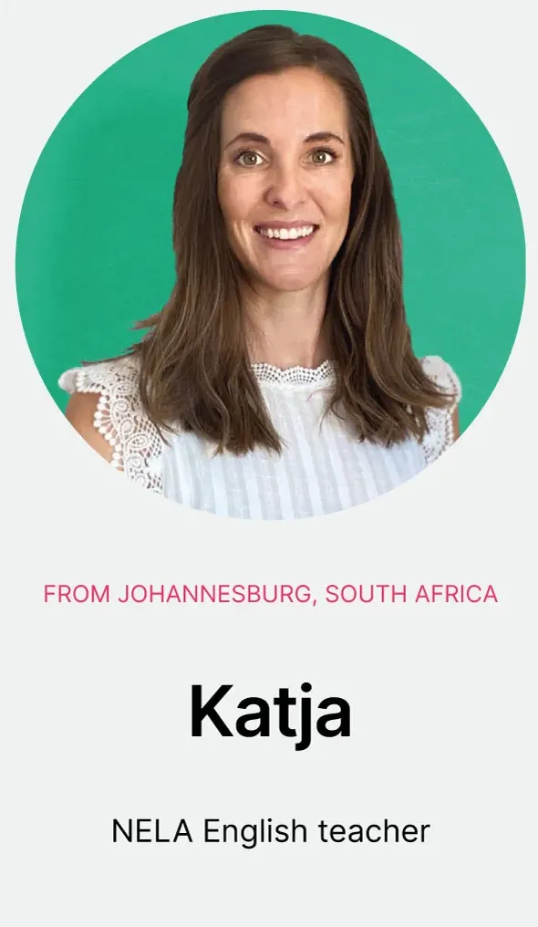 NELA language teacher Katja