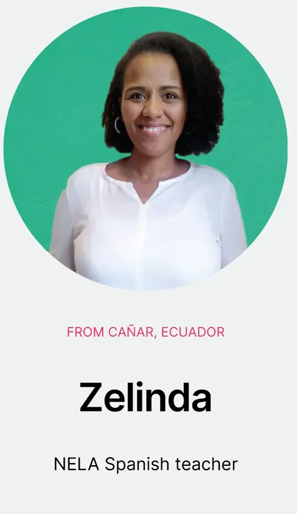 NELA language teacher Zelinda