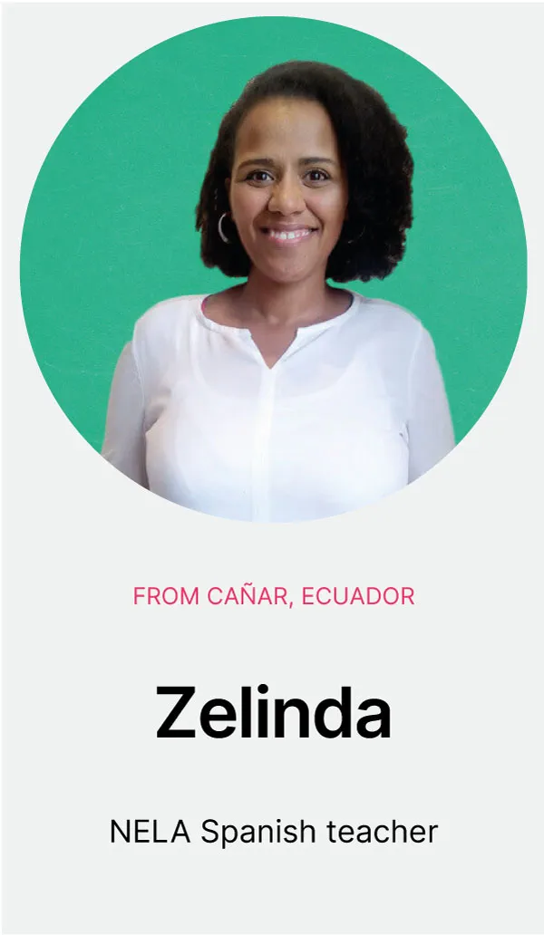 NELA language teacher Zelinda